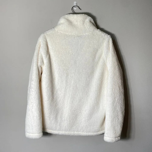 NWOT J. Crew Factory Womens XS Long Sleeve Half-Zip Sherpa Pullover Jacket White - Picture 4 of 16
